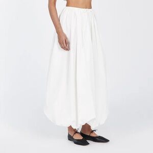Skirt: DISSH MONTY WHITE BUBBLE MIDI SKIRT